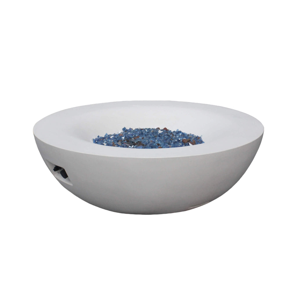 Alora 42-Inch Modern Outdoor Concrete Propane Gas Fire Pit Bowl (SAK51260)