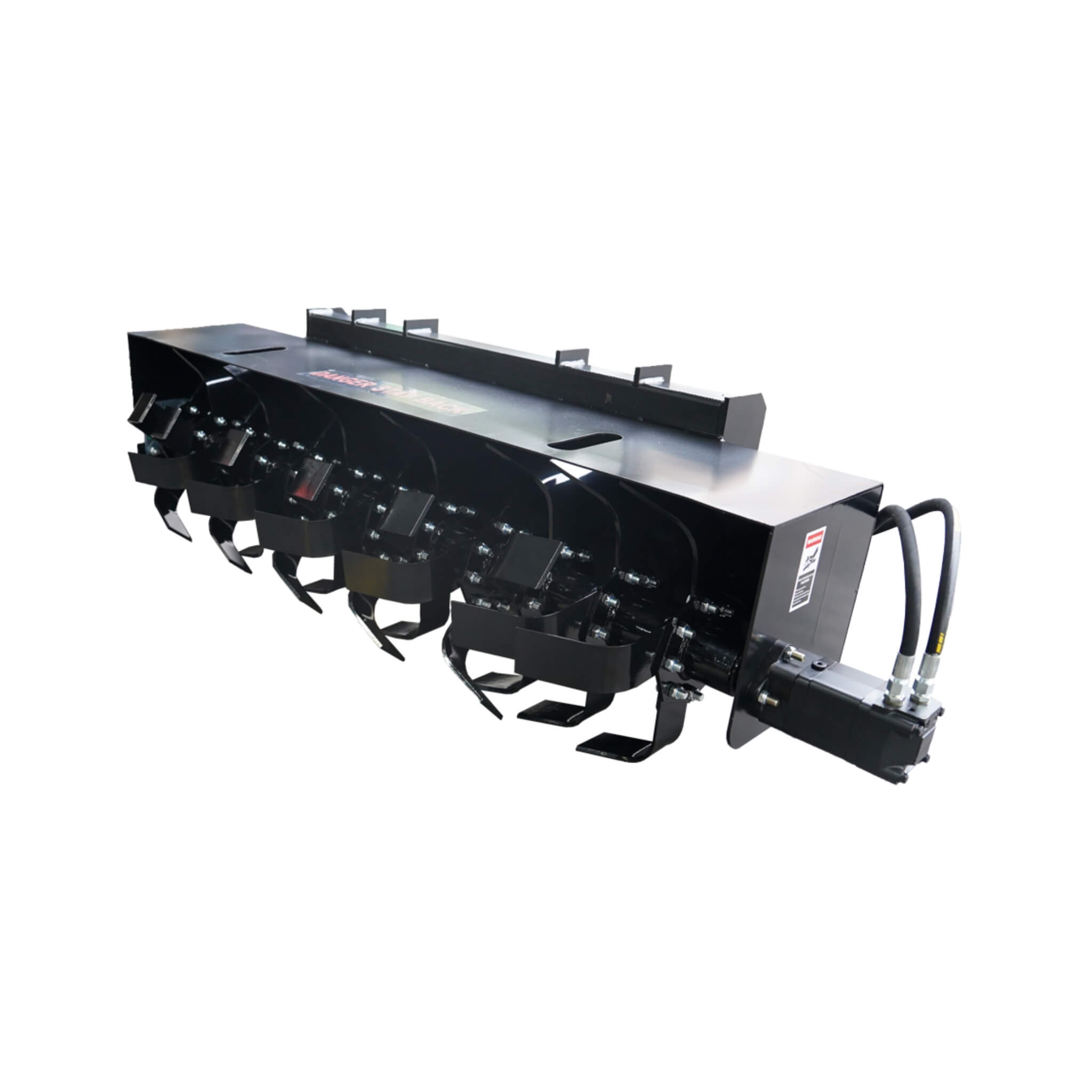 72-Inch Heavy Duty Hydraulic Skid Steer Soil Cultivator Roto Tiller Attachment (SAK45187)