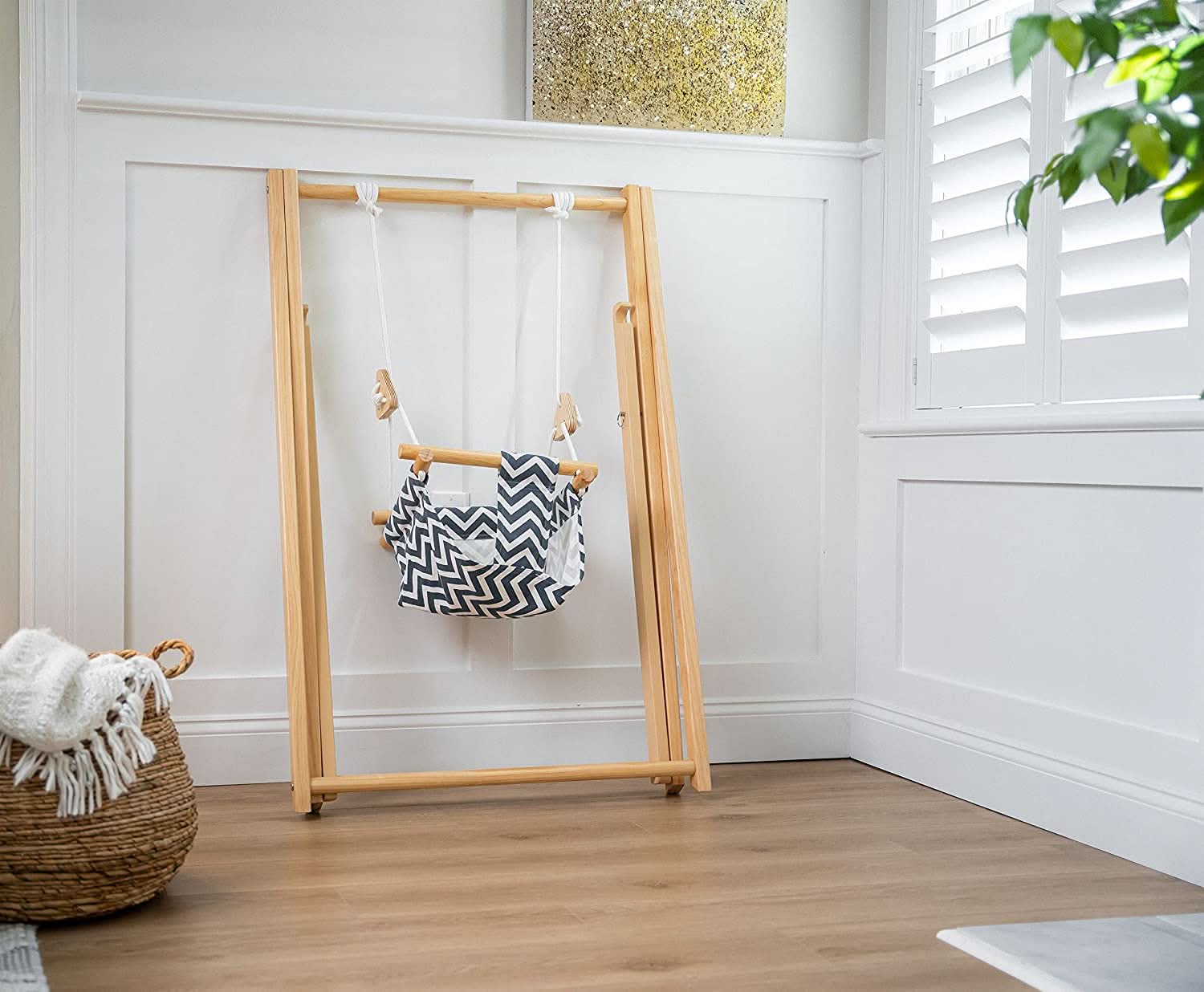 Spruce | Foldable Baby Swing - Blue Wave