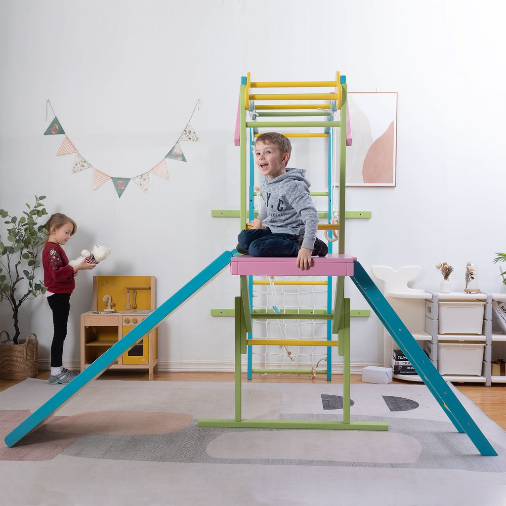 Grove | Foldable Jungle Gym - Wall Mounted - Rainbow