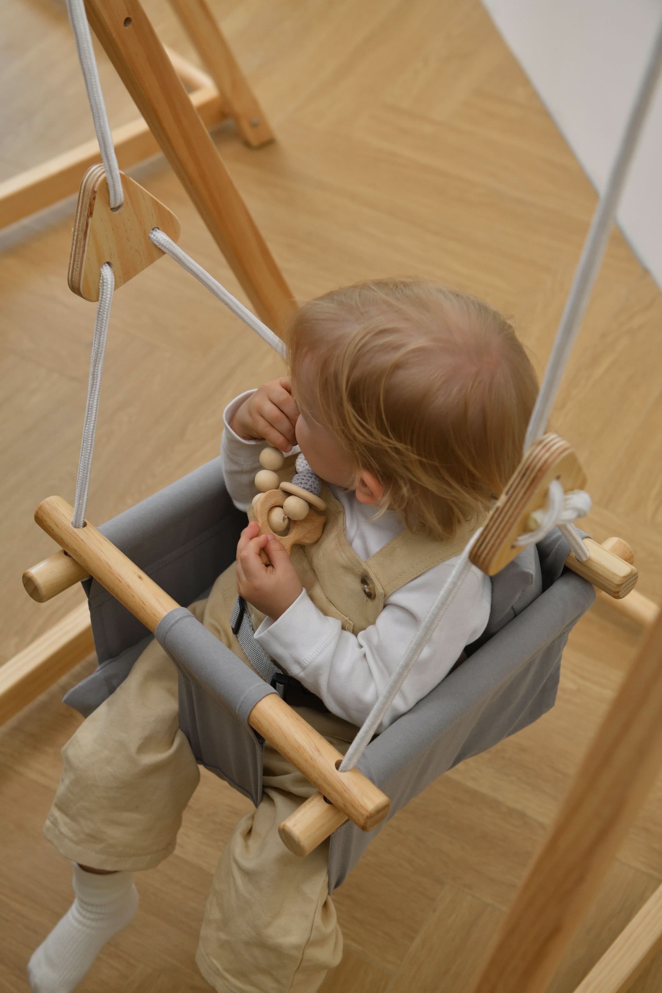Spruce | Foldable Baby Swing - Blue Wave