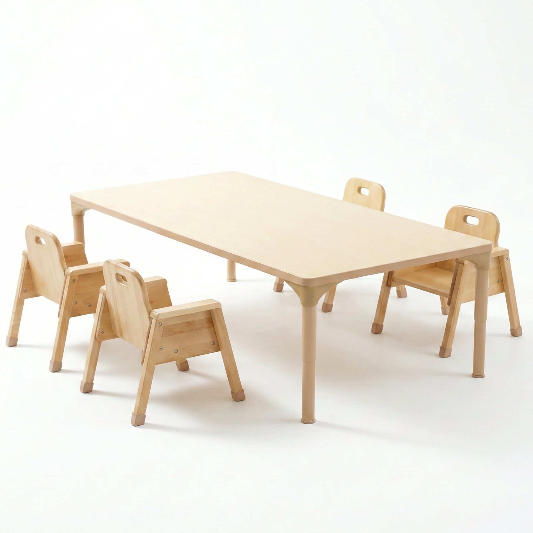 Rectangular Adjustable Kids Table – 13" to 17" Height | Toddler & Preschool Classroom Activity Table