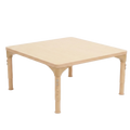 Square Adjustable Kids Table – 17" to 25" Height | Activity Table for Classrooms, Daycares & Homeschool