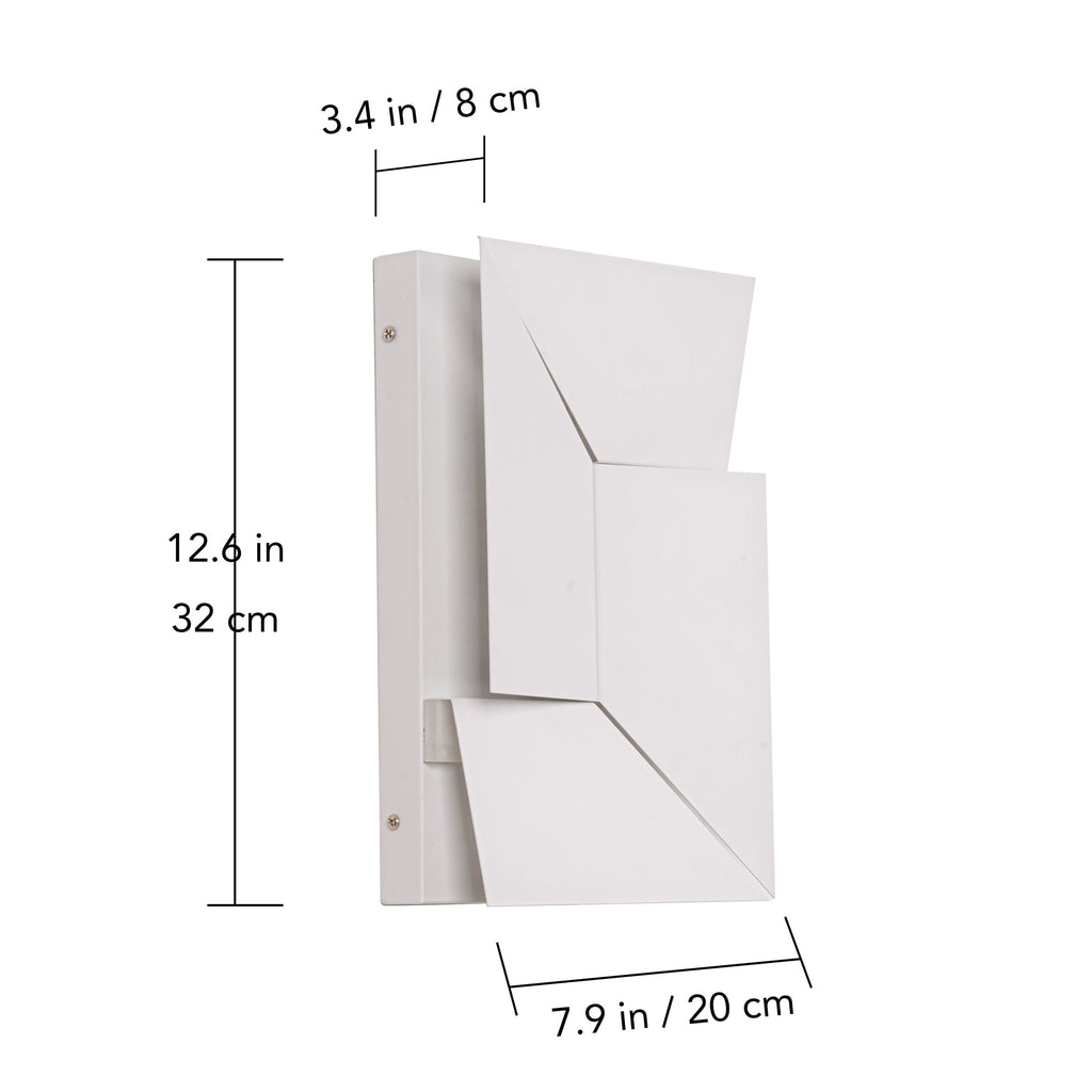 Jigsaw Modern LED Wall Light, Geometric Minimalist Sconce with Warm White Glow