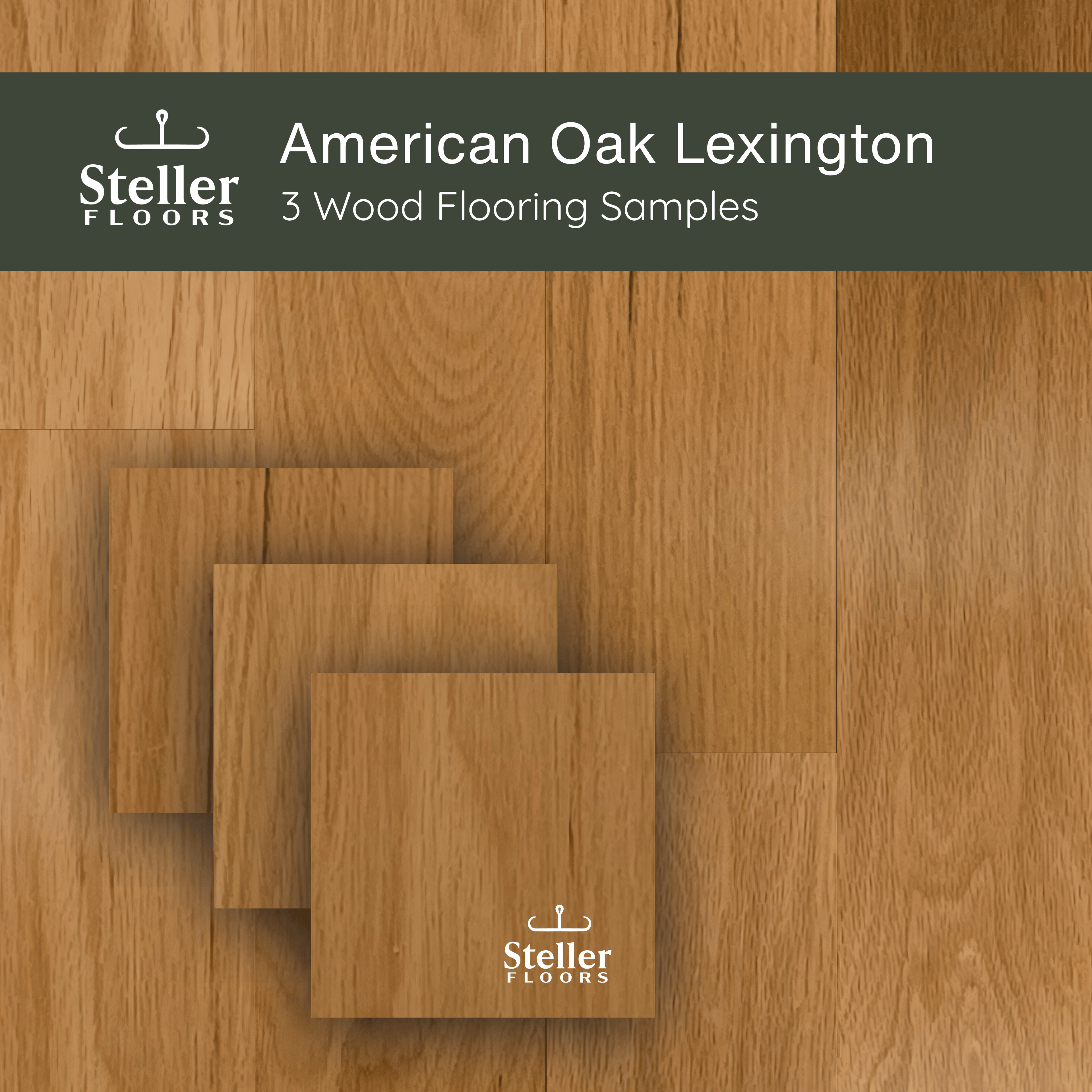 American Oak Lexington by Steller Floors - Sample 3-Pack - Includes Clip System