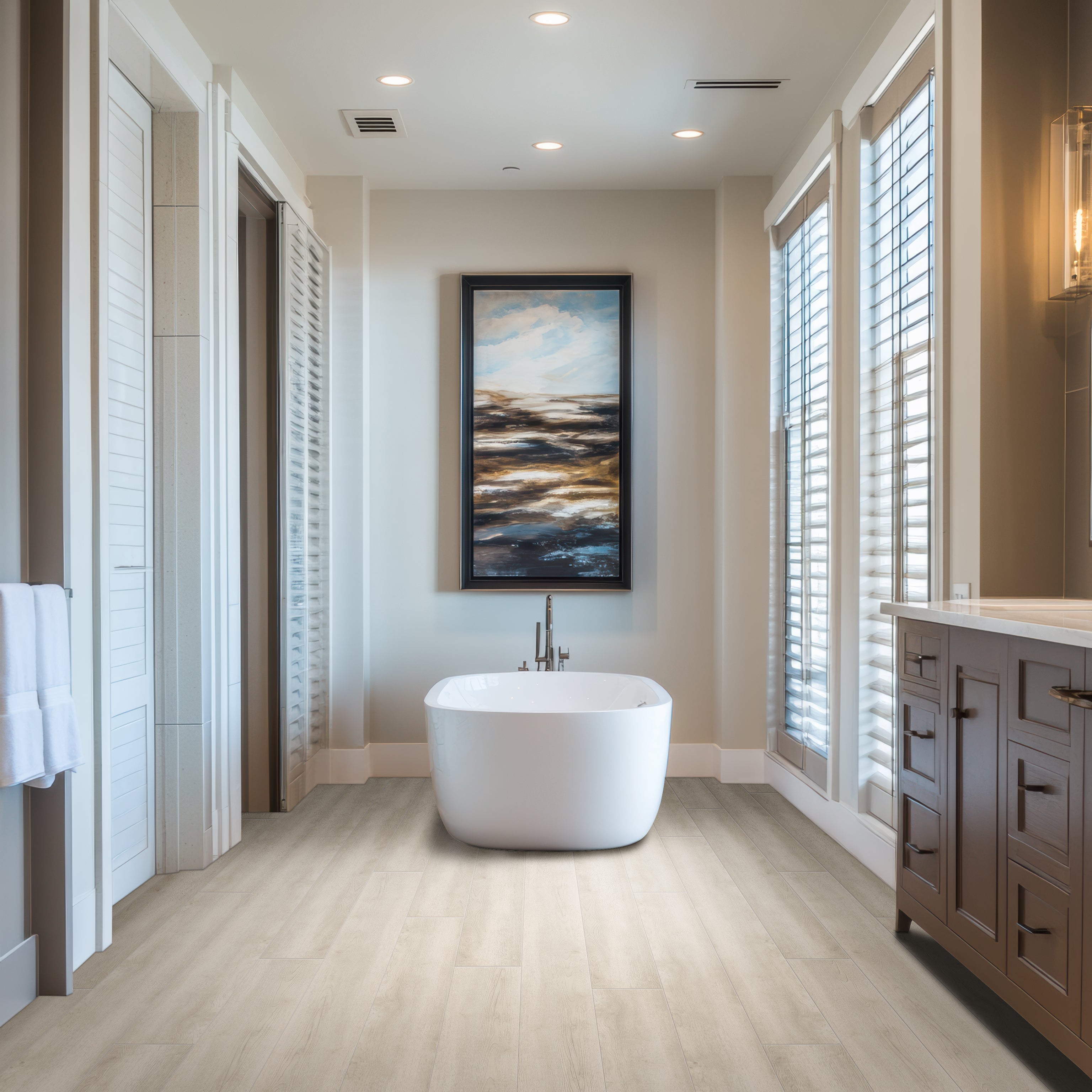 Shorecliffs Sunny Shake 9 in. x 87 in. Hybrid Rigid Core Luxury Vinyl Plank Flooring