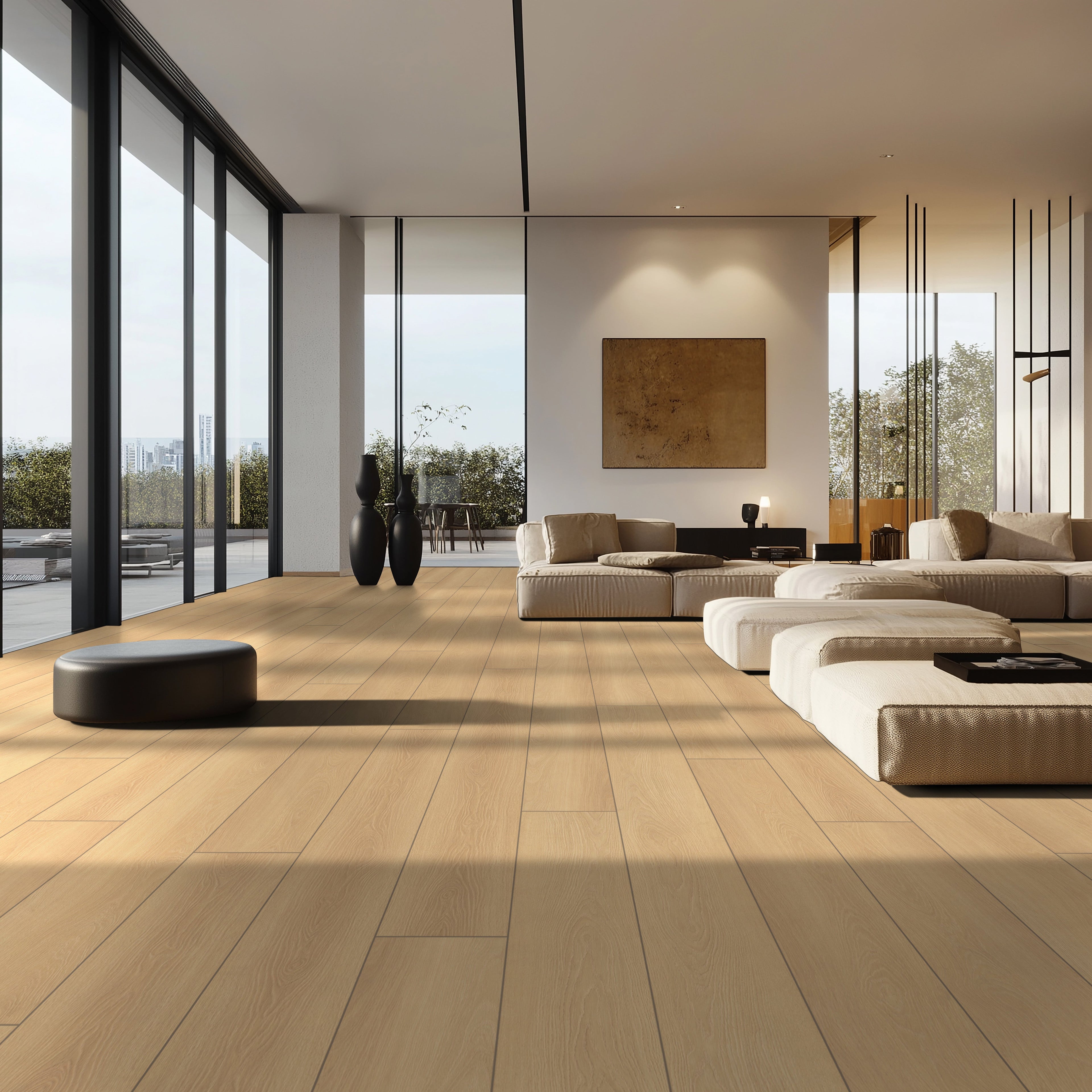 Shorecliffs Wallingford Blonde 9 in. x 87 in. Hybrid Rigid Core Luxury Vinyl Plank Flooring
