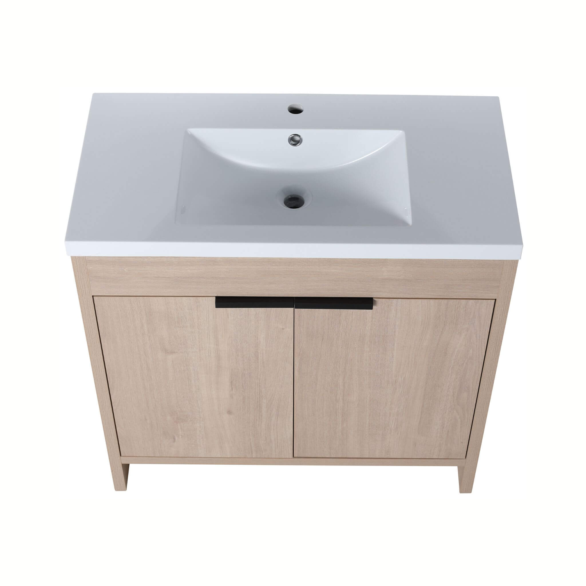 Alora 36-Inch Freestanding Bathroom Vanity With White Resin Sink (SAK92710)