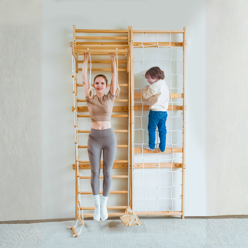 Neem | Swedish Ladder & Rope Wall - 79" Height