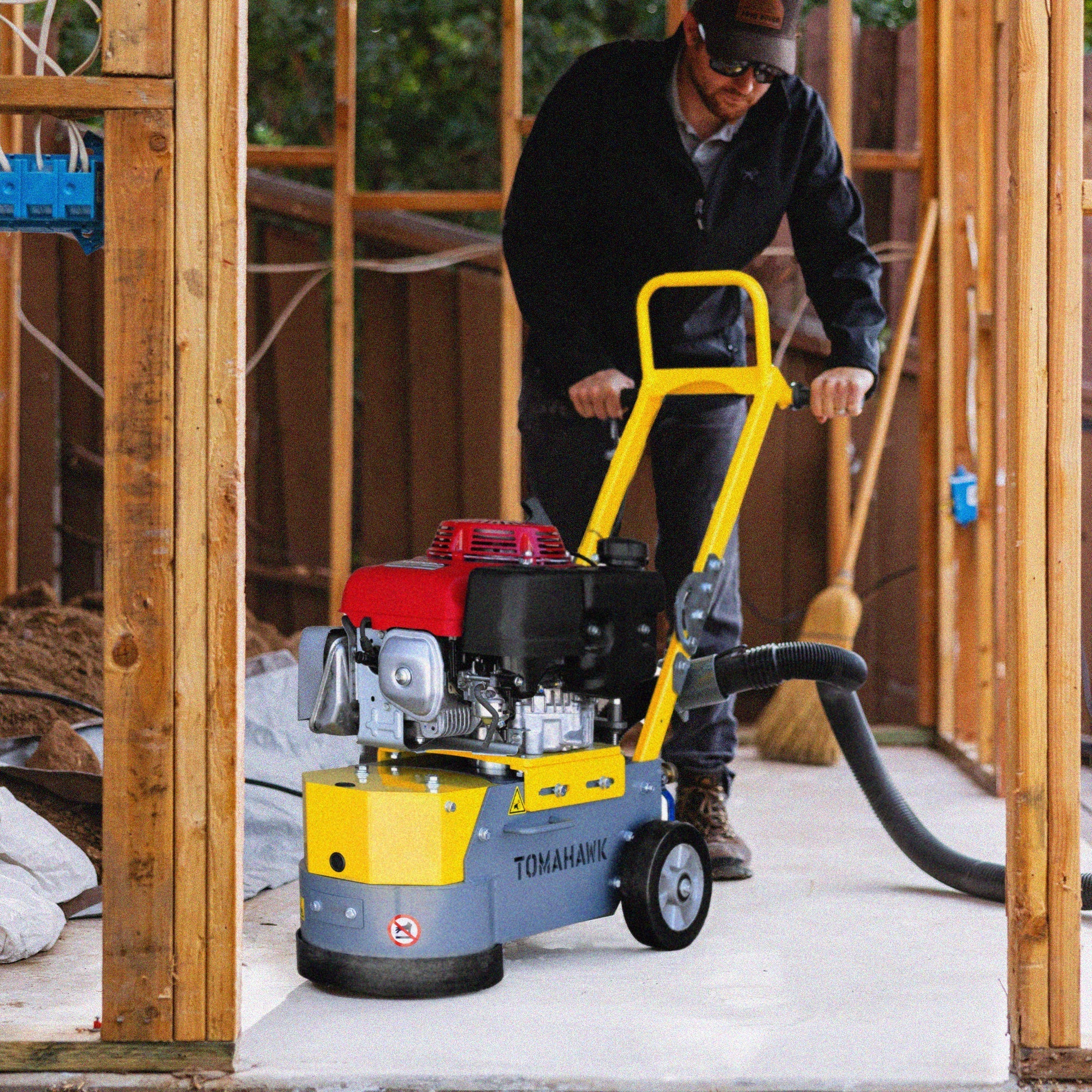 10" Honda Concrete Floor Grinder 10HP GXV390 Motor for Smoothing, Floor Prep, Coatings