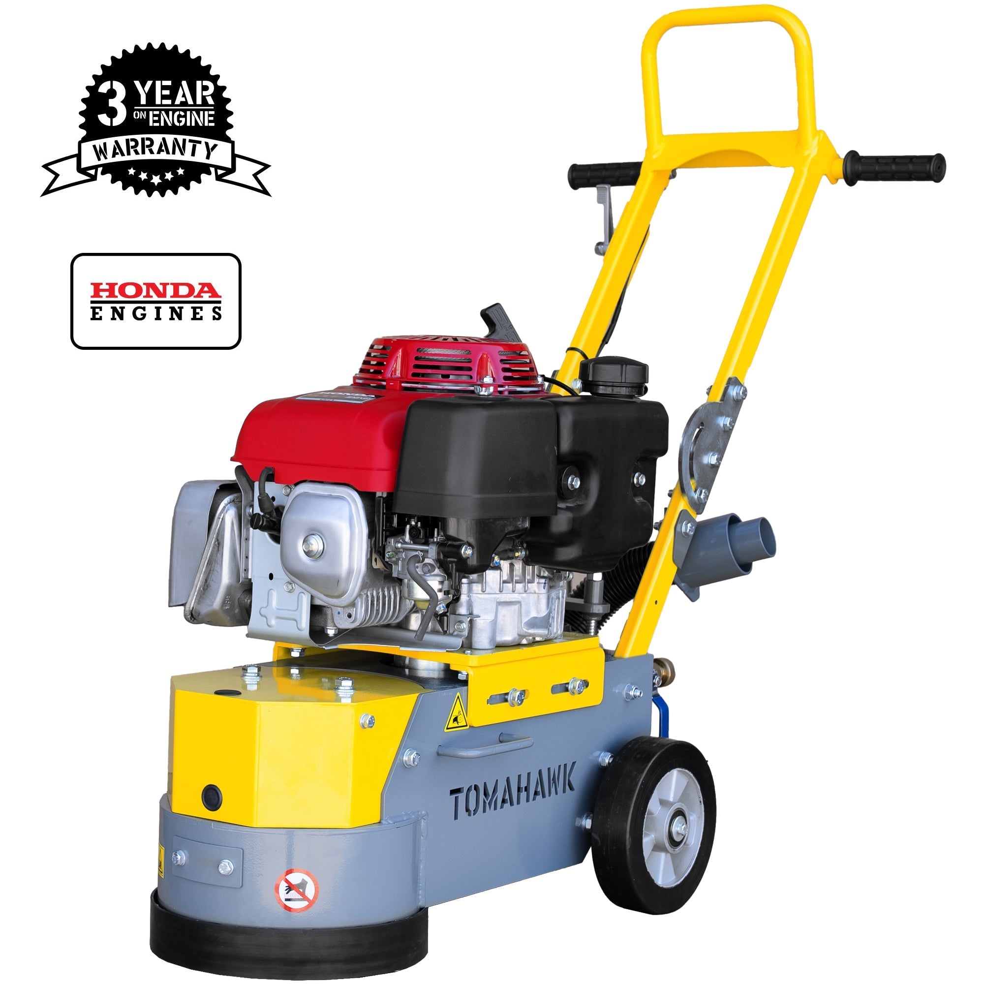 10" Honda Concrete Floor Grinder 10HP GXV390 Motor for Smoothing, Floor Prep, Coatings
