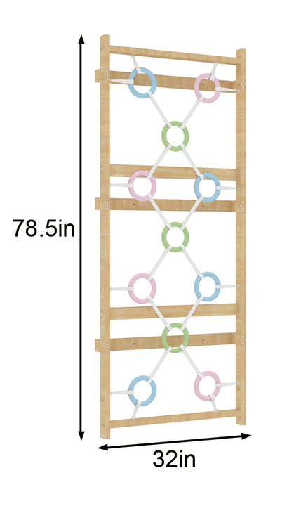 Add-On Ring Wall Panel for 79" Modular Walnut