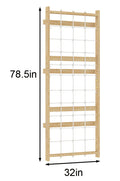 Add-On Rope Wall Panel for 79" Modular Walnut